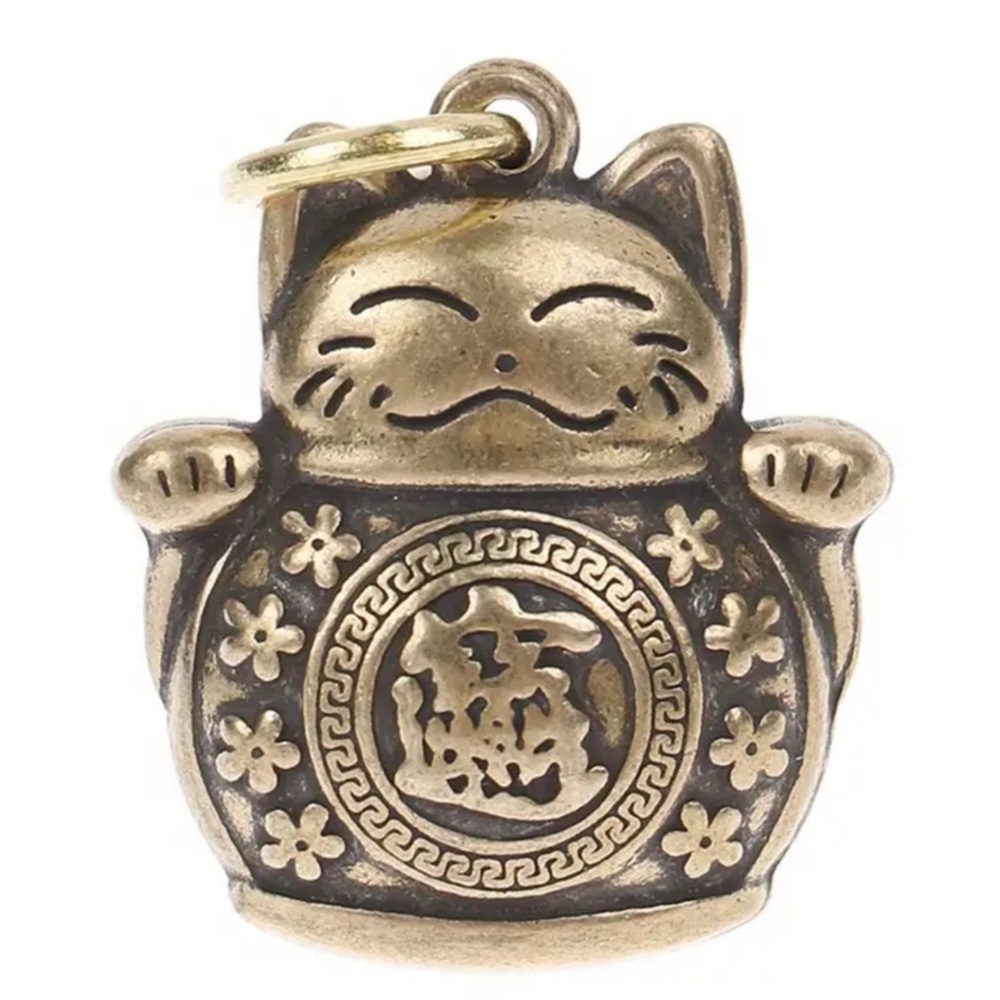 Brass Good Luck Cat